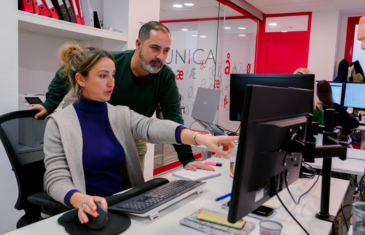 Team memebers collaborating